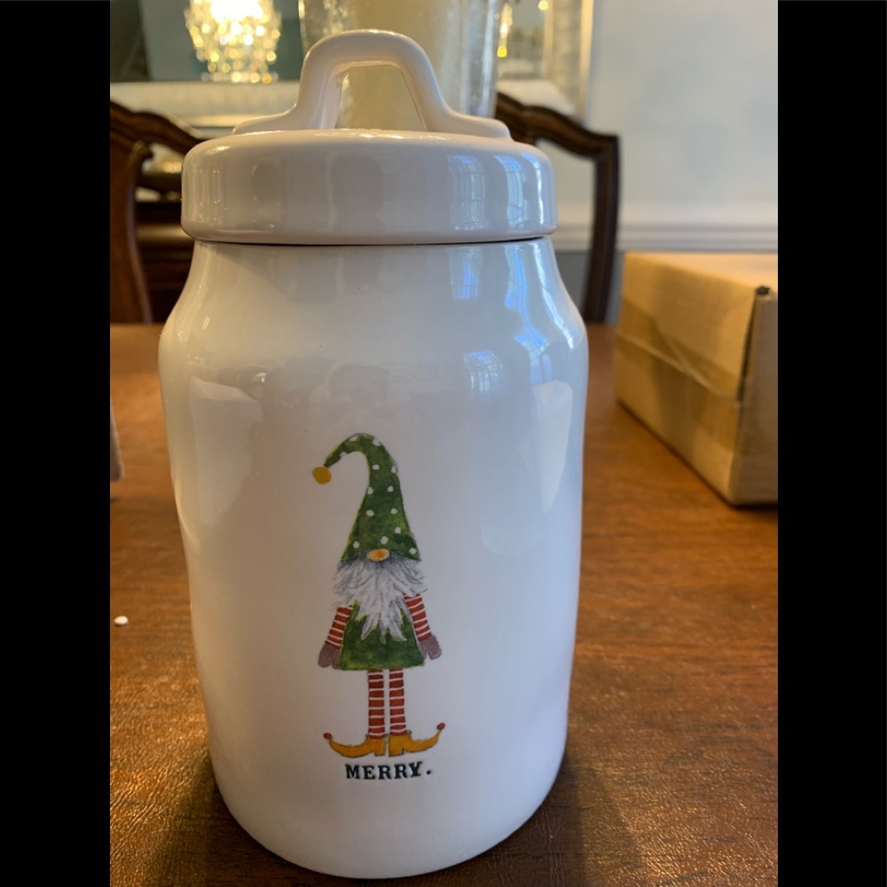 NEW Rae dunn scandi gnome skinny canister